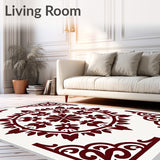 Blossom Medallion Faded Artisan (Maroon) - ODIKA