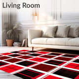 Traditional Lumberjack Plaid with Defined Blocky(Red)