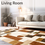 Catalina Bismark Contemporary Abstract Geometric Area(Beige)