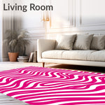 Retro Chevron Waves Graphic Contemporary (Pink) - ODIKA