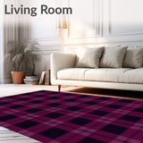 Classic Interlocking Checkerboard Plaid(Purple)