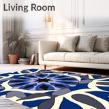 Sublime Kaleidoscope Jewel Toned Abstract Artistry(Blue)