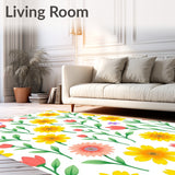 Sunshine Bloom Botanical Garden Artistic Watercolor Expression(Yellow)