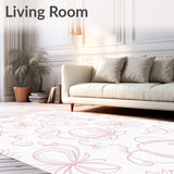 Elegant Floral Mosaic Symmetrical Swirl Motif (Pink)