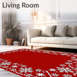 Enchanted Snowy Evening Magical North Pole Inspired(Red)