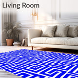 3D Dimensional Illusion Optical Maze Hypnotic Visual (Blue)