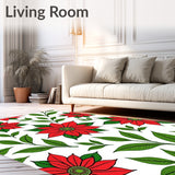 Poinsettia Bloom Slip Resistant Christmas Style(Red)
