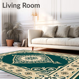 Garden Trellis Arabesque Damask Embellishment(Teal)