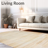 Handwoven Beige Area(Beige)