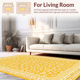 Charming Mustard Geometric Accents(Yellow)