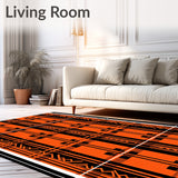 Autumn Festival Plaid with Dynamic Interlocking Lattice(Orange)