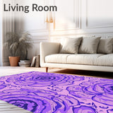 Elegant Blossom Gradient Whimsical Abstract Embellishment (Purple)