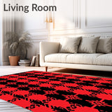 Picnic Tablecloth Diner Bistro Cottage Hearth(Red)