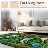 Vibrant Colorful Jurassic Theme(Green)