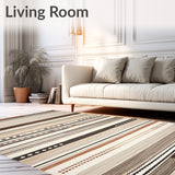 Boho Chic with Beige Tribal Stripes and Rustic Brown Highlights(Beige)