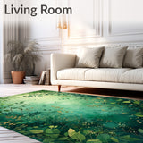 Nature Embrace Round Area Rug(Green)