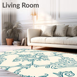 Damask Scrollwork Elegant French Provincial Design (Ivory) - ODIKA