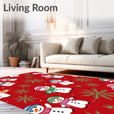 Enchanted Frosty Friends Gathering with Pine Branch Details(Red)