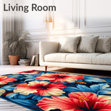 Blossoming Oasis Indoor With Dimensional Floral Design(Red)