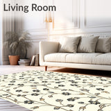 Modern for Living Stylish Black & Beige Reversible Design(Beige)