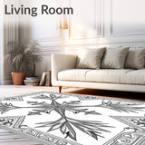 Abstract Starburst Medallion Network with Ornamental Filigree Details(Gray)