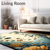 Tropical Fish Area with Unique Coastal Inspired Design for Versatile Decor(Blue)