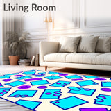 Retro Pixel Art Modern Decorative Graphic (Ivory)