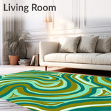 Fluid Dynamic Wave Ripple Textured Trendy Stylish Accessory (White)