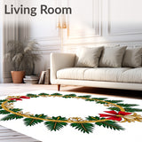 Classic Evergreen Motif with Baroque Filigree Accents(Green)