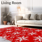 Festive Snowflake Holiday Decorative Accent(Red)