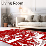 Holiday Snow Globe Scene with Magical Winter(Red)