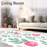 Spring Orchard Branches with Delicate Blossoms and Whimsical Petals Motif(Pink)