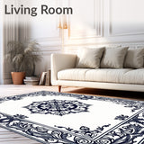 Interlocking Floral Medallion with Elegant Accents (Black)