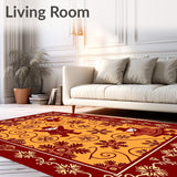 Enchanted Forest Snowman Surrounded by Sparkling Flurry Filigree(Red)