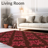 Luxurious Baroque Scroll Interwoven Jacquard Ornamental(Brown)