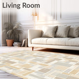 Anti Slip Runner Pad with Raised Grid Surface for Hold(Beige)