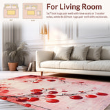 Sweet Cherry Bomb Bow Featuring Juicy Fruit Details and Elegant Pink Ribbon(Red)