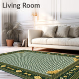 Elegant Geometric Spotted Area for Stylish Spaces(Green)