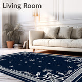 Enchanted Frosty Night Decorative Throw(Blue)