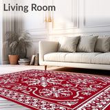 Festive Snowflake Interlocking Medallion Winter Holiday(Red)