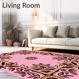 Paisley Garden with Cascading Floral Arrangements(Pink)