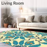 Botanical Leaf Tapestry Medallion(Beige)