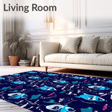 LED Cat Face Constellation Winter with Flashing Mode Options(Blue)