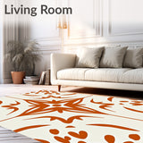 Abstract Burst with Symmetrical Petal Design(Orange)