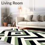 Boho Chevron Stripe Design with Textured Finish (Black) - ODIKA