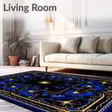 Celestial Starburst Radiant Constellation Cosmic Swirl Design(Black)