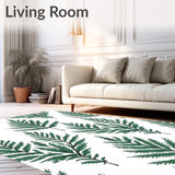 Snowy Fir Branch Semicircular Welcome Icy Half Round(Green)