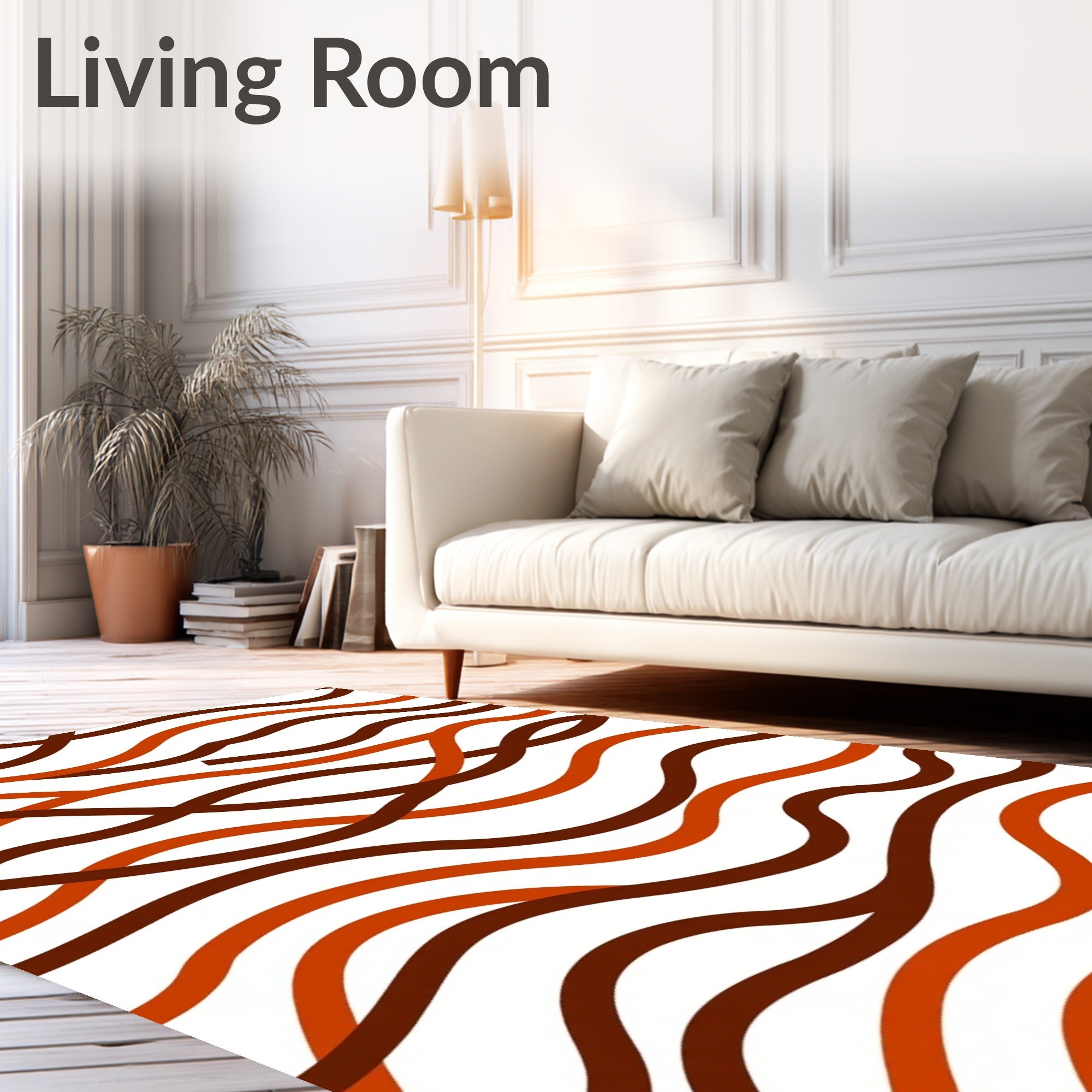 Moody Gradient Waves With Interlocking Earthy Tones And Flow (Brown) - ODIKA