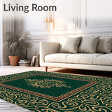 Festive Holiday Pinecone Swirl Textured(Green)