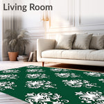 Malachite Damask with Emblems (Green) - ODIKA